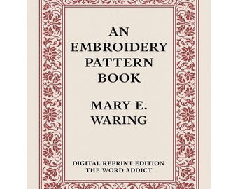 Vintage Embroidery Pattern Book – Digital Download (191 Pages, PDF)