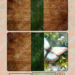 Enchanted Forest Digital Junk Journal Scrapbook Pages, Whimsical, Ephemera, Pockets, Tags, Digital Download, Creative, Tabs, Stickers image 2