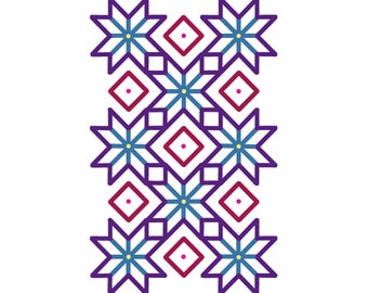 Stitch Pattern Guide: Geometric Mosaic Designs (Printable PDF)