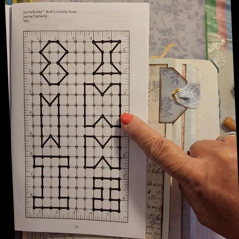 Journalbuddy™ Multiuse Acrylic Ruler - Journal Making & Bookbinding - Etsy