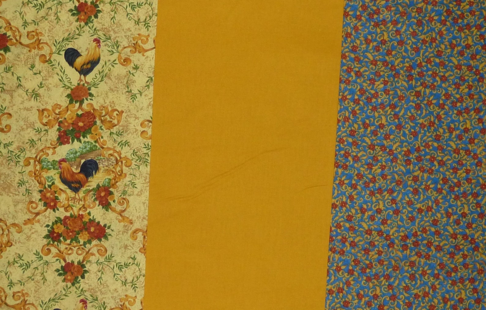 Provence by Fabriquilt French Country Yellow Blue Red Cotton 1 Yd X 44