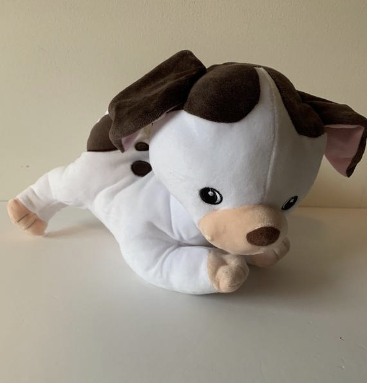 weighted stuffed dog
