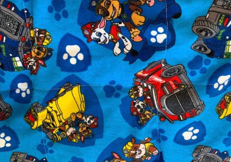 Paw Patrol weighted blanket 6 lbs ready to ship lap blanket | Etsy