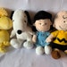 Weighted stuffed animal, Peanut characters, Snoopy, Charlie Brown, Lucy or Woodstock with 2 1/2-3 lbs, AUTISM SENSORY PLUSH 