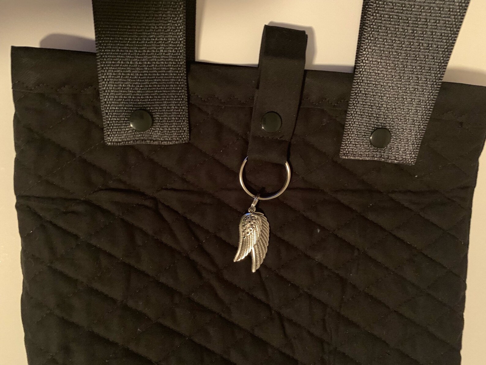 Quilted Walker Bag With Snaps and Pendant for Man or Woman Etsy