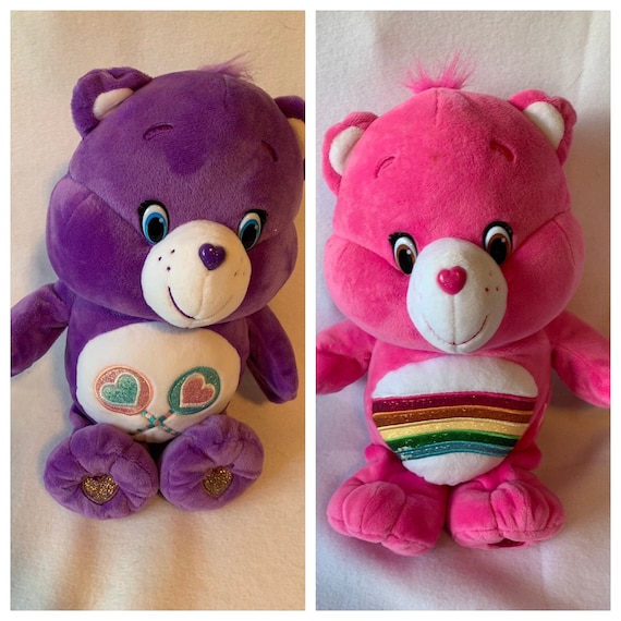 Cheer Sitting with Both Hands Up Care Bears Cheer Bear 2.5" Figure 