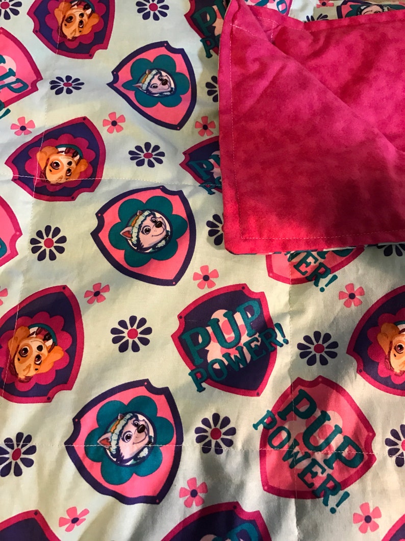 washable blanket ready to ship Weighted blanket 6 lbs kids Paw Patrol