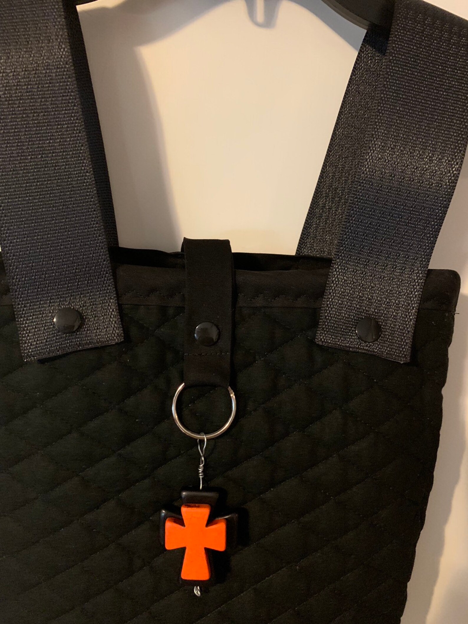 Quilted Walker Bag With Snaps and Pendant for Man or Woman Etsy