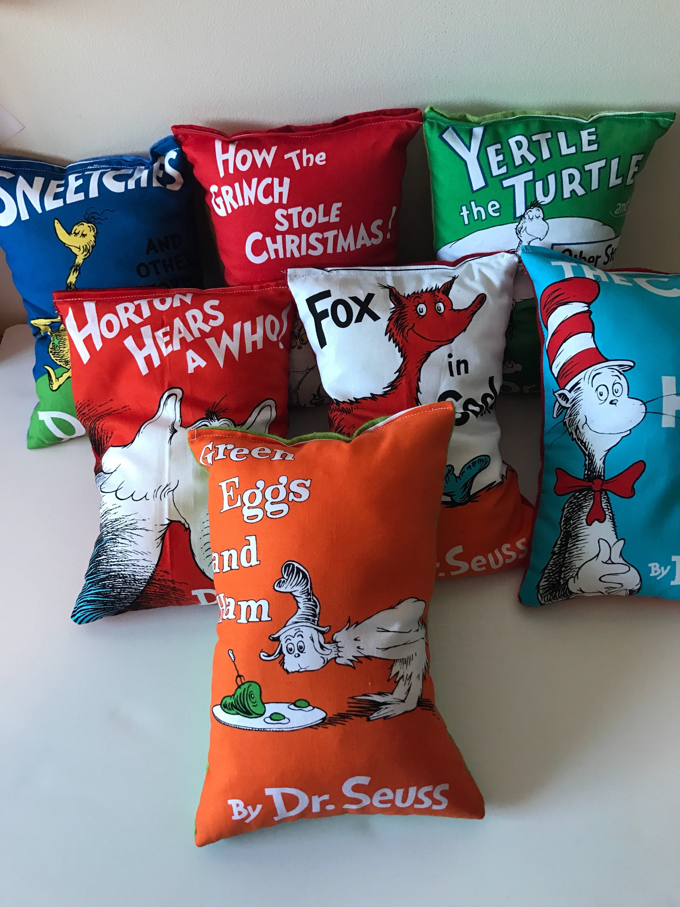 Weighted Character Pillow Dr Seuss Books With 2 Lbs Or Etsy