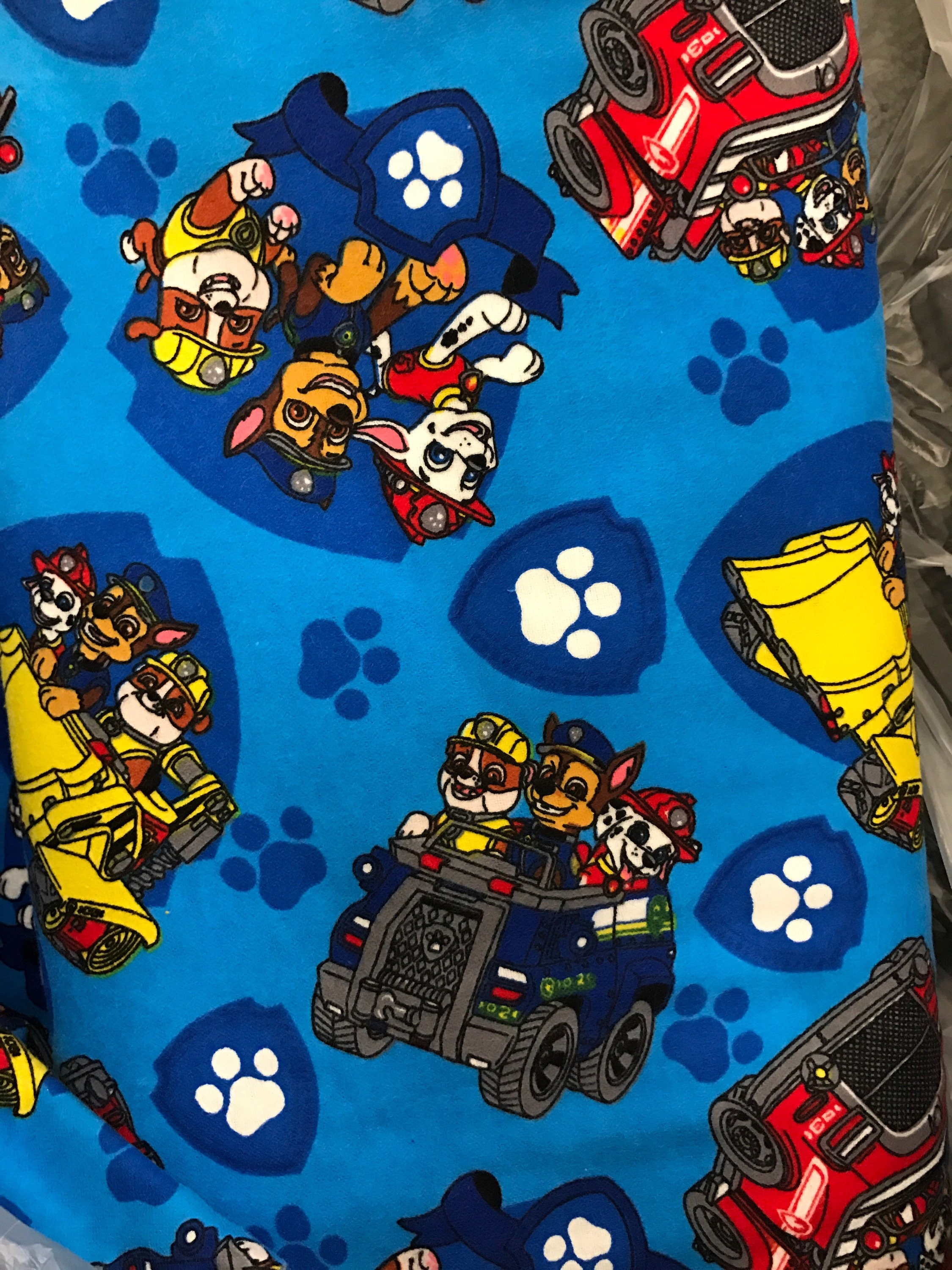 Paw Patrol custom weighted throw blanket for boys or girls with 5-8 lbs