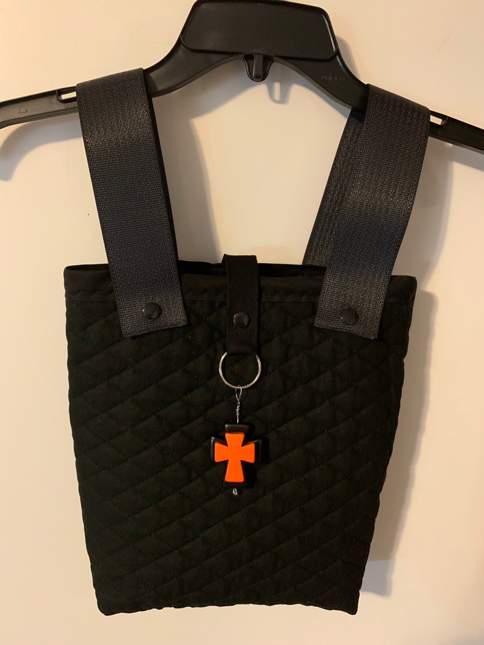 Quilted Walker Bag With Snaps and Pendant for Man or Woman Etsy