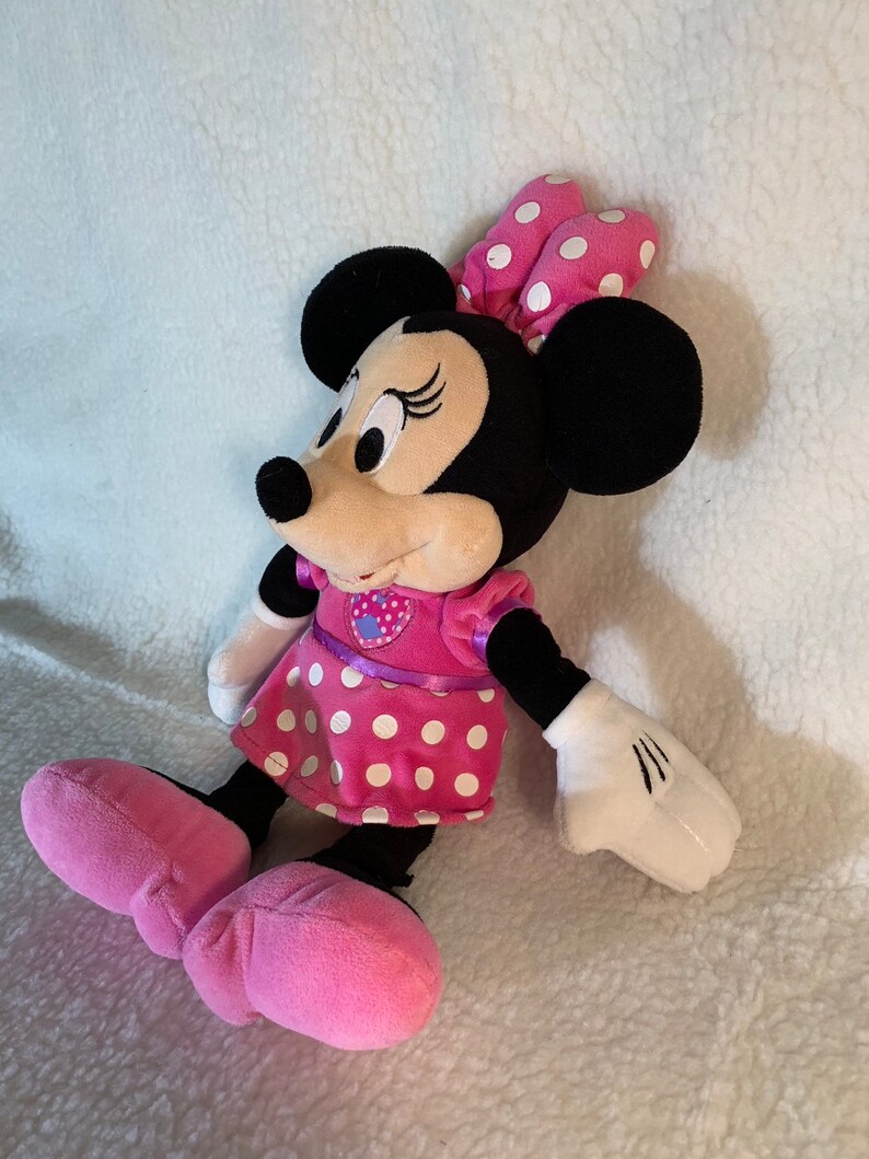Weighted stuffed animal Minnie Mouse Disney sensory toy with | Etsy