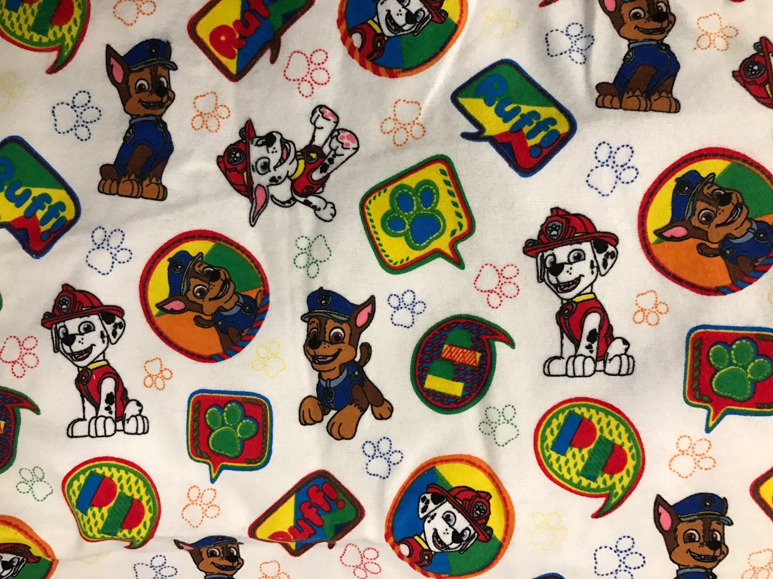 Paw Patrol custom weighted throw blanket for boys or girls with 5-8 lbs