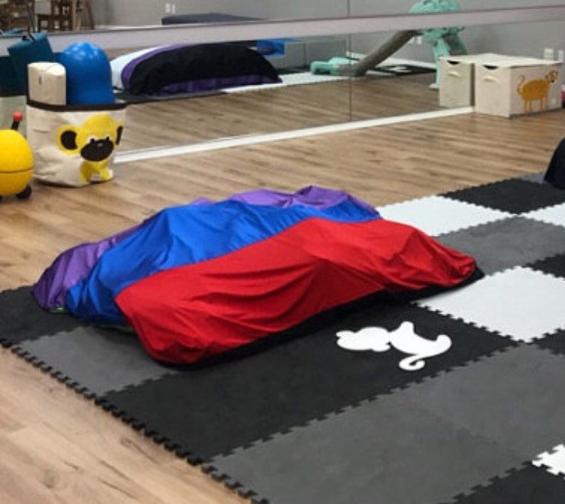 Lycra Crash Pad spandex mat with zipper and handles autism Etsy