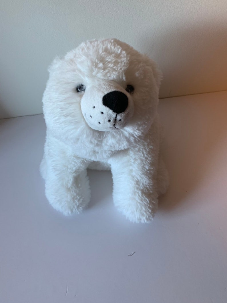 Weighted stuffed animal polar bear sensory toy with 1 1/2 or4 Etsy