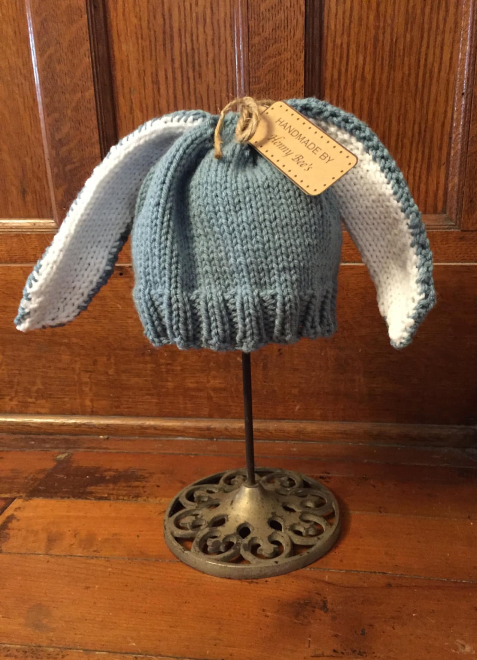 Knit Bunny Hat for Baby or Toddler Etsy