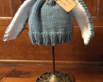 Knit Bunny Hat for Baby or Toddler