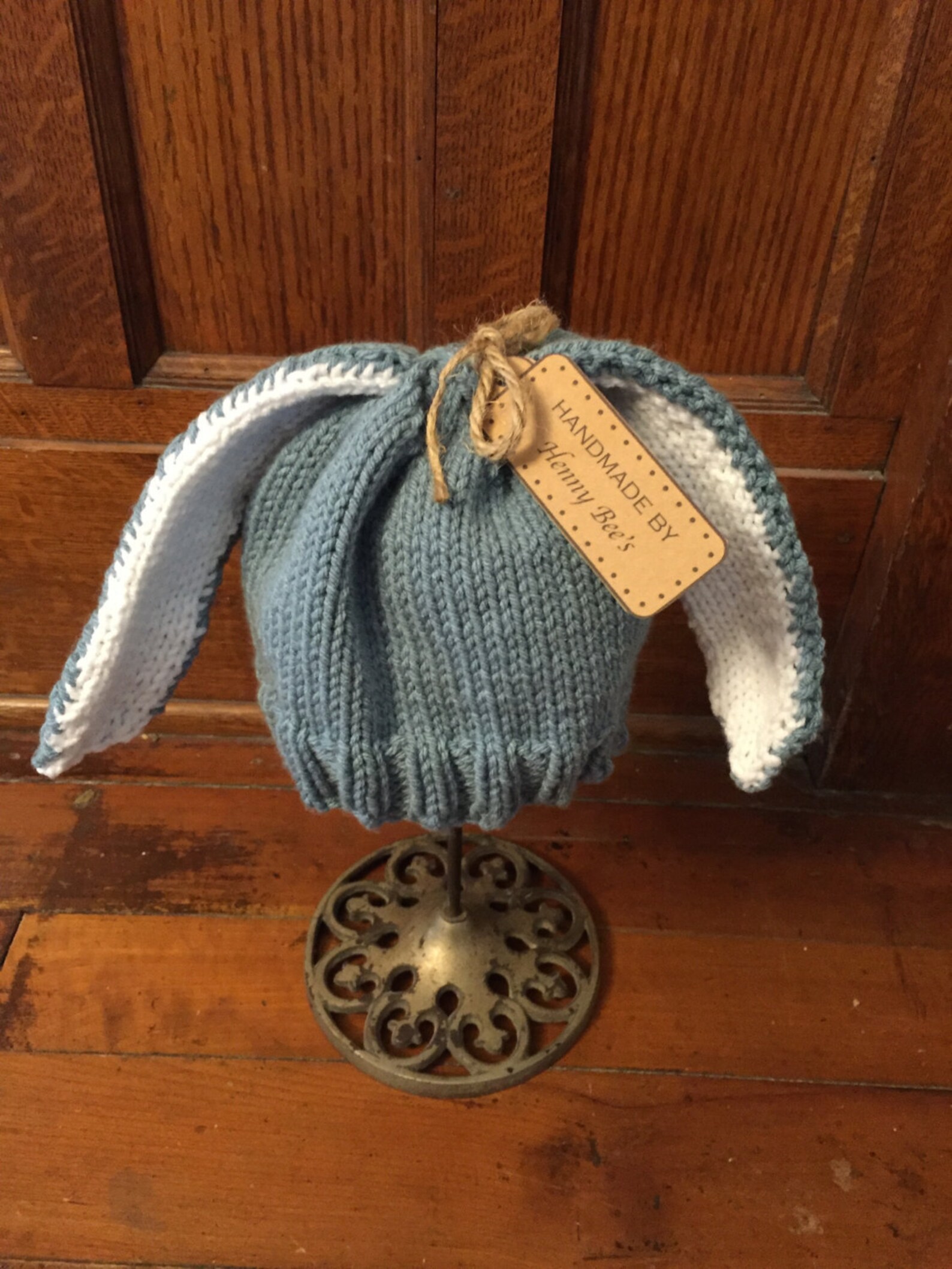 Knit Bunny Hat for Baby or Toddler Etsy