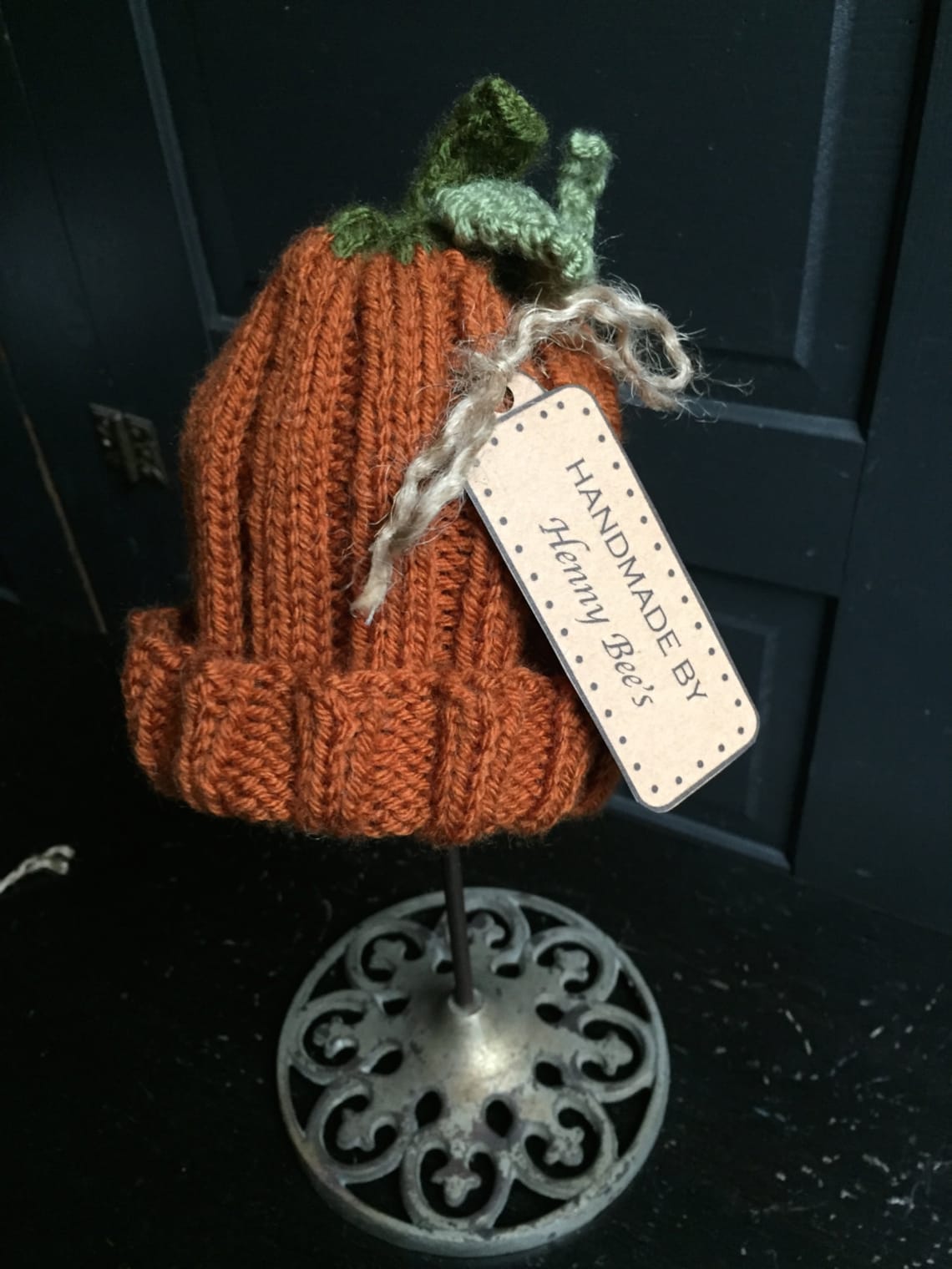 Knit Pumpkin Hat for Baby or Toddler Etsy