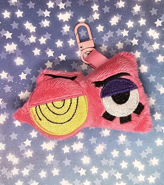 Zooble Plush Keychain, The Amazing Digital Circus, Embroidered Minky