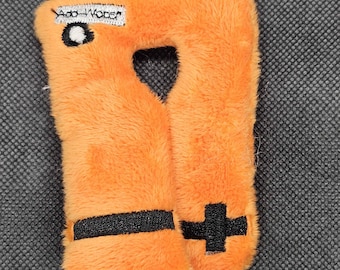 Iron Lung Embroidered Glow-In-The-Dark Life Jacket keychain - Free Mini Simon Chip
