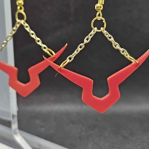 Anime Inspiriert Ohrhänger Rot Acryl Anime Schmuck Cosplay Accessoire Geschenk