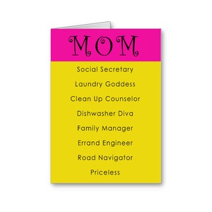Supermam Biglietto per la festa della mamma Buon Compleanno Mamma Carta per la mamma Festa della mamma divertente Per la moglie Segretario Sociale Invia pensieri positivi