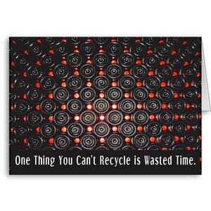 Graduierung Satik-Karte, Neujahrsvorsatz, Geburtstagskarte, Ruhestand Son, für Tochter eine Sache, die Sie nicht recyceln können, senden positive Gedanken
