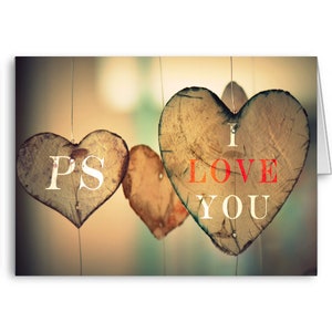 Valentinstag-Karte für ihn, Jahrestags-Karte, Geburtstagskarte, Freundin Karte, Frau Karte, Freund Karte, Mann Karte, senden positive Gedanken