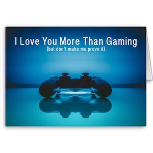Carta per fidanzata, Carta per i giocatori, Compleanno divertente, ragazzo di gioco, regalo per i giocatori, scheda videogiochi, invia pensieri positivi