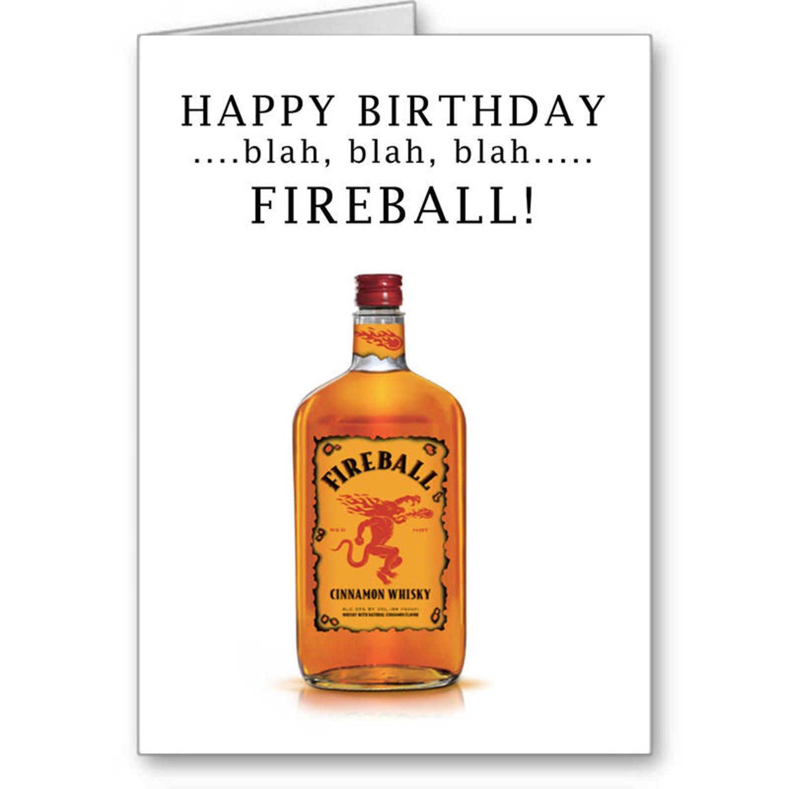 Funny Birthday Card21st BirthdayFireball Shots Boyfriend | Etsy
