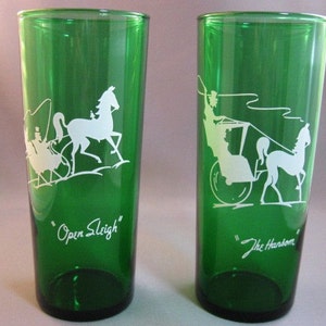 Vintage mid-century green Gay Nineties glasses