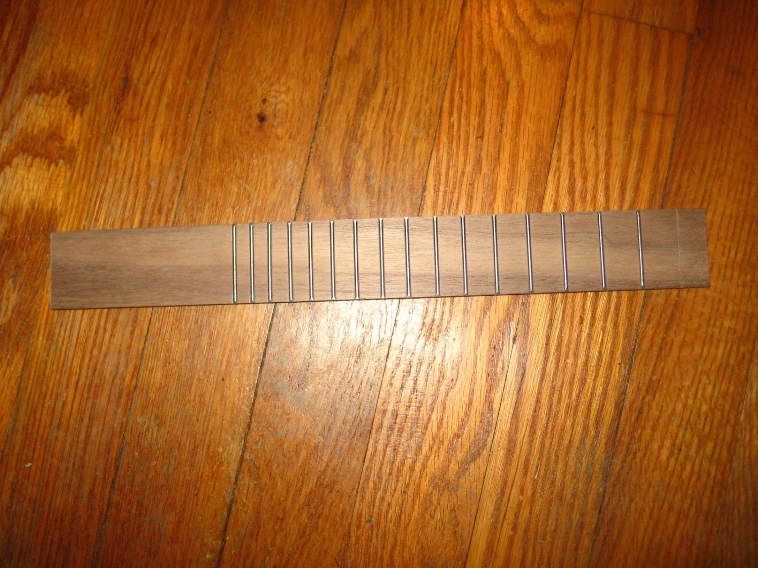 Cigar Box Guitar Ukulele Fretboard With Frets Walnut or Oak