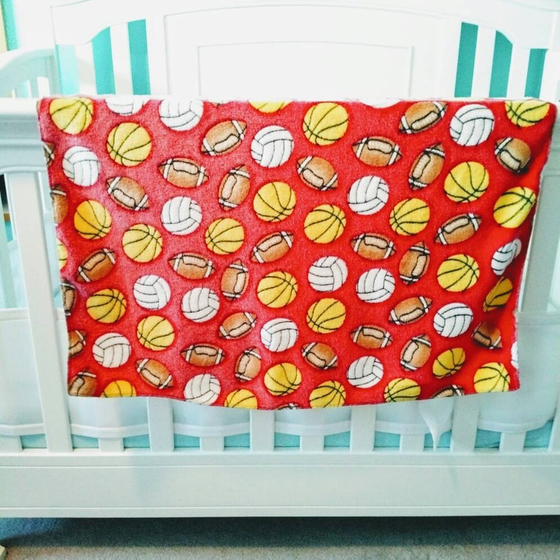 Sports Baby Blanket Volleyball Fleece Blanket Basketball Etsy