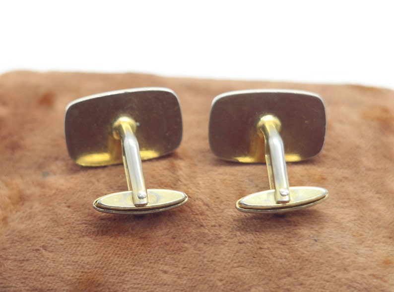 Vintage Mens Cufflinks Gold Tone Elegant Mother Of Pearl 1970s Retro Mens Jewelry Wedding Stylish Gift for Him Man Men Fathers Day Groom