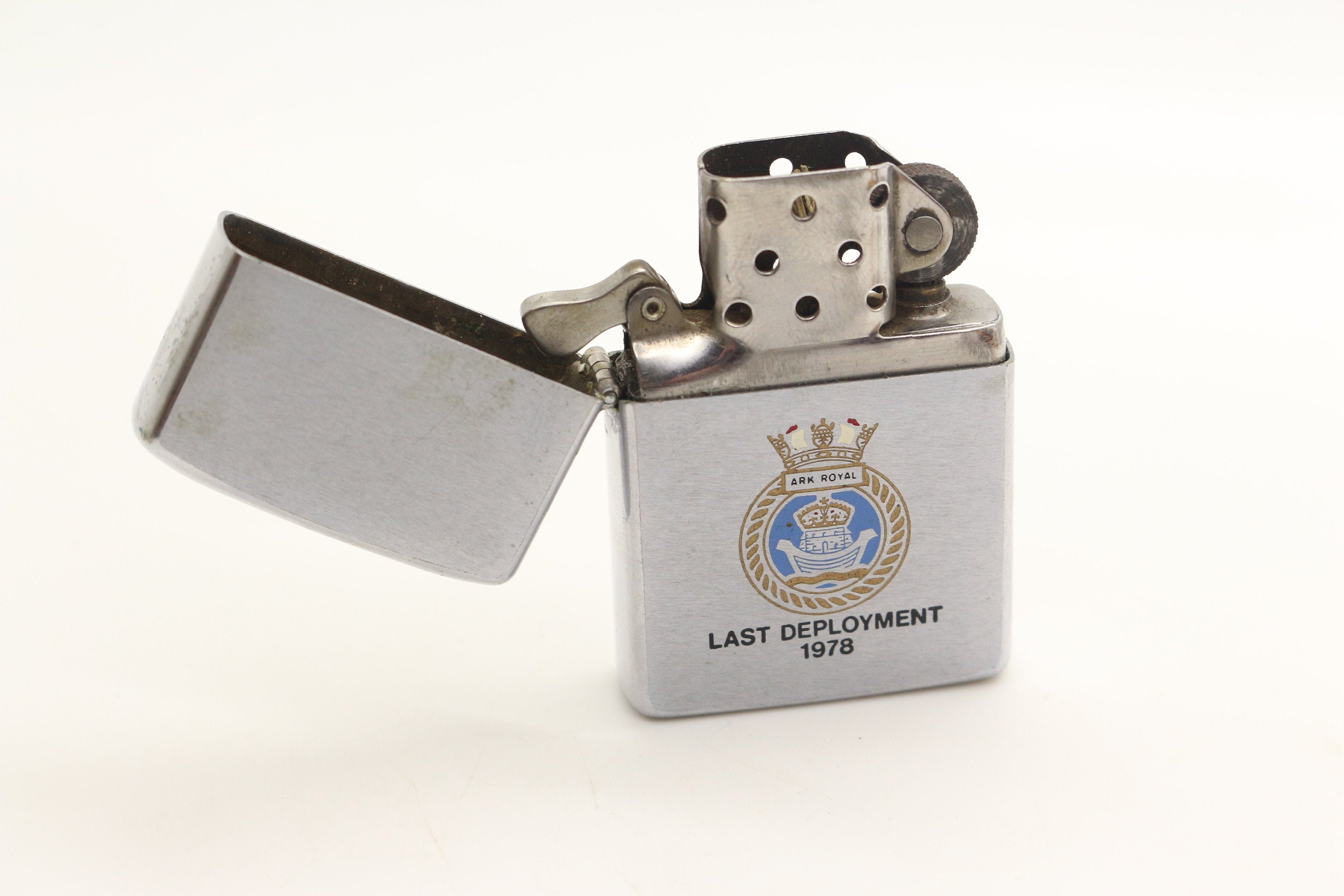 ZIPPO Lighter Vintage HMS Ark Royal Last Deployment 1979 X Etsy