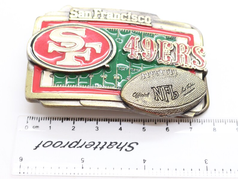 Vintage 1990s Belt Buckle San Francisco 49ers SF Officially | Etsy