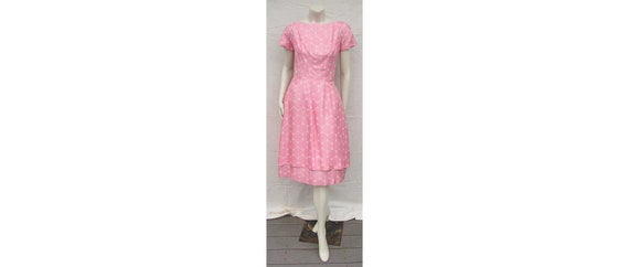 Gorgeous Vintage 1950s GIGI YOUNG Dress Pink Silk