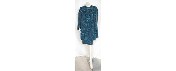 Vintage 1980s PAULINE TRIGERE 2-Pc Dress Batik Pri