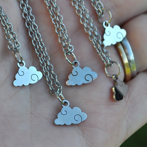 Collier nuage argent , bijou pendentif ciel astral fantastique minimaliste , Lonely Cloud