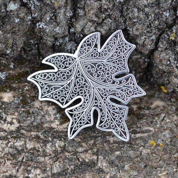 Barrette cheveux feuille elfique argent , bijou coiffure féerique nature , Artanys