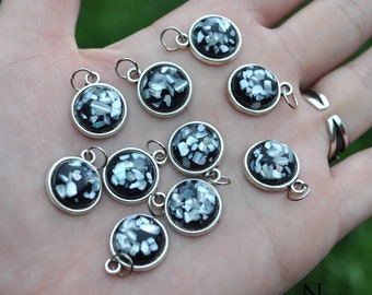 jewelry necklace elven fantastic fairy Pendant silver stone round royal blue Hanae