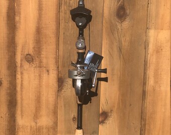 LAKE /& LODGE FISHING REEL STAINLESS STEEL BOTTLE OPENER BAR TOOLS /& OPENERS