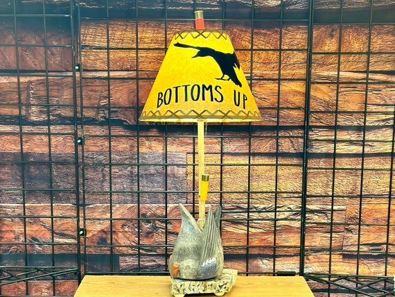 Duck Hunting Lamp, Nightstand Lamp, Rustic Table Lamp, Unique Rustic Lamp,  2305 -  Canada