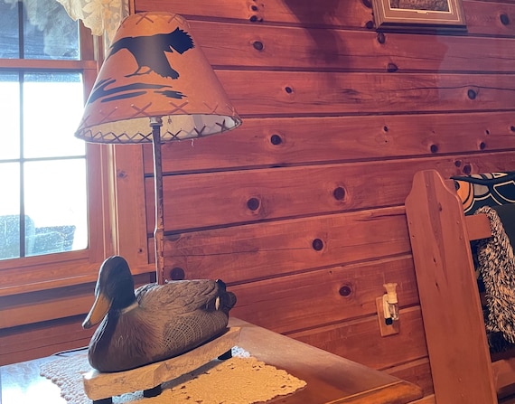 Rustic lodge lamps deals