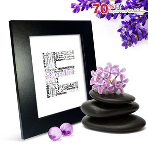 Las palabras positivas comienzan con la letra E - Alfabeto E, letra monograma, arte tipográfico, póster imprimible, descarga personalizada o instantánea (P0005)