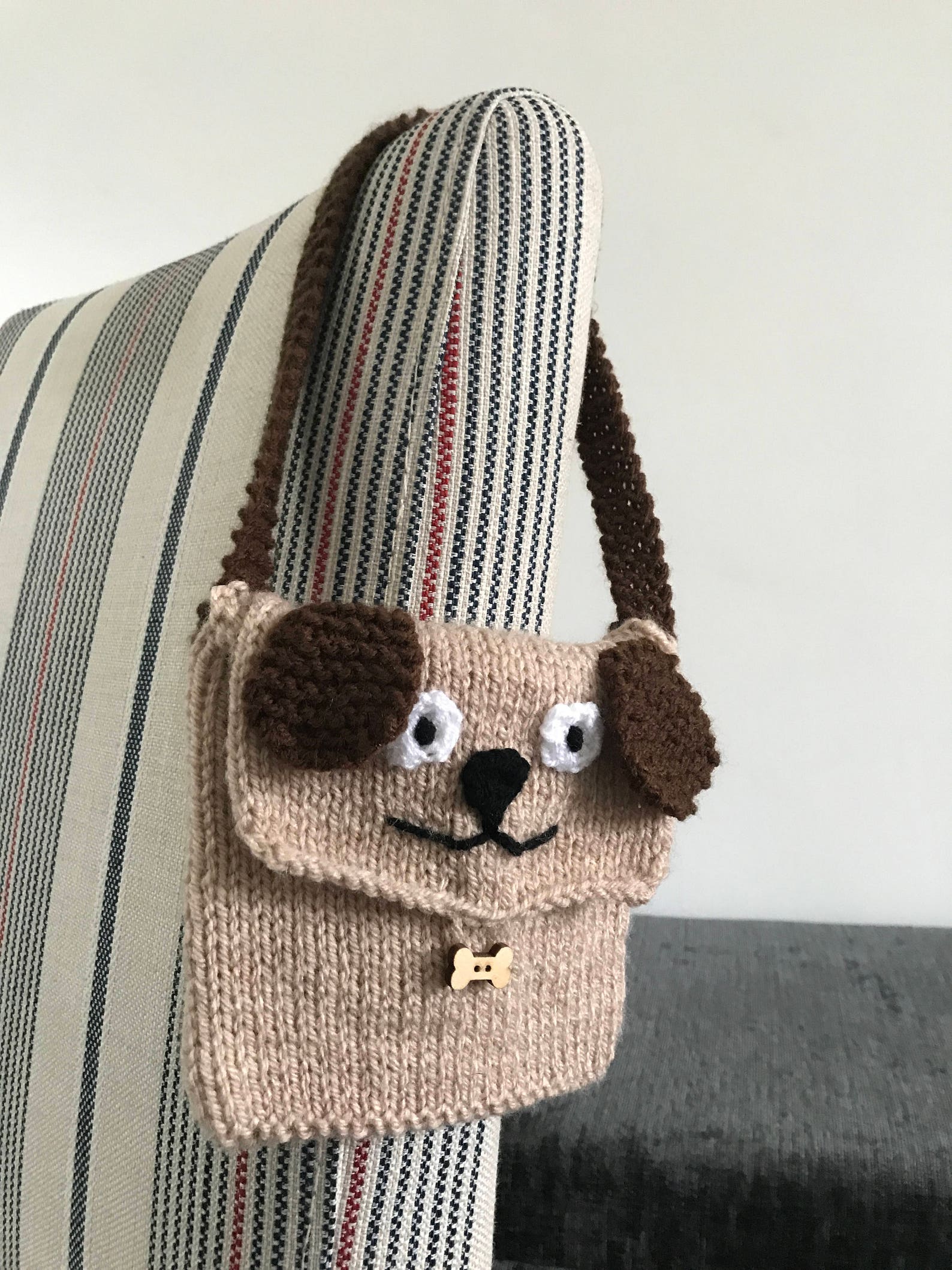 Kids Dog Bag Knitting Pattern Girls Handbag Puppy Dog Purse Etsy