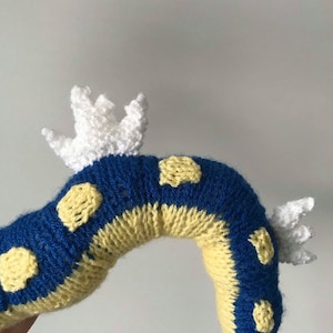 Gyarados Pokemon Strickanleitung Stofftier Pokemon Amigurumi Häkeltier Kuscheltier Strickanleitung Drache Plüschtier niedlich Bild 5