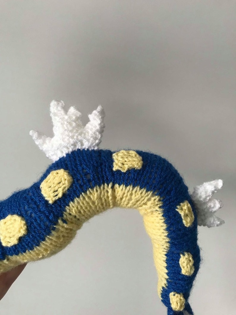 Gyarados Pokemon Strickanleitung Stofftier Pokemon Amigurumi Häkeltier Kuscheltier Strickanleitung Drache Plüschtier niedlich Bild 5