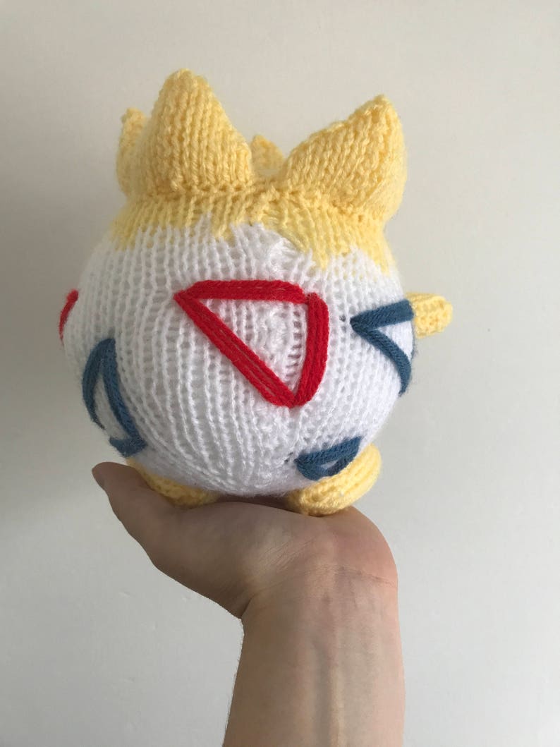 Togepi knitting pattern pokemon pattern knit knitted plushie | Etsy